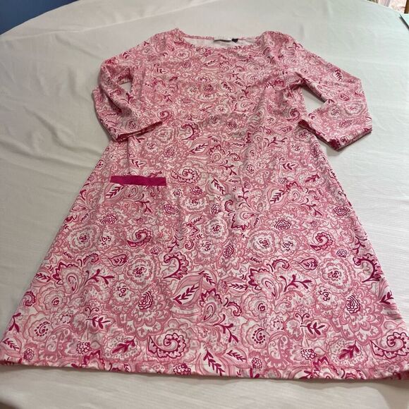 Cabana Life x Talbots Pink White Dress Size Small - Picture 1 of 6